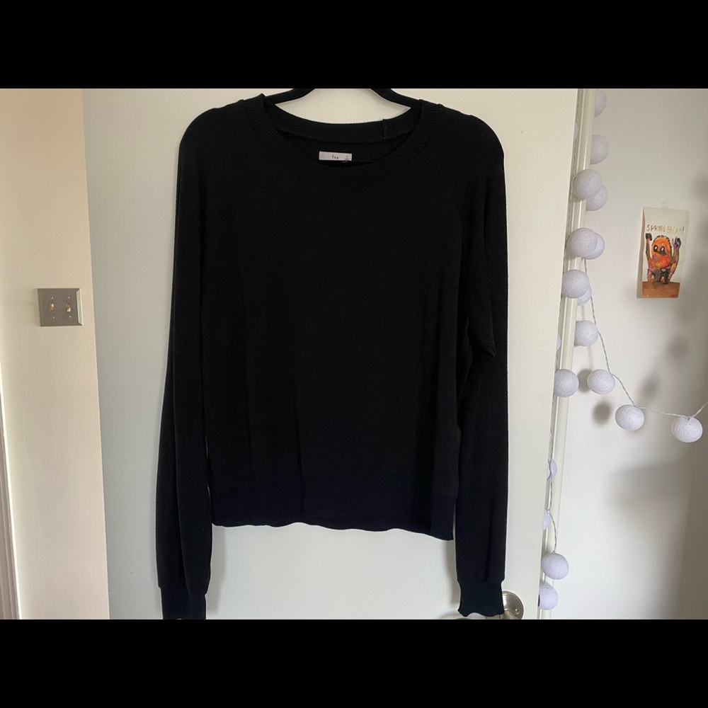 Aritzia TNA slouchy crew neck black sweater large